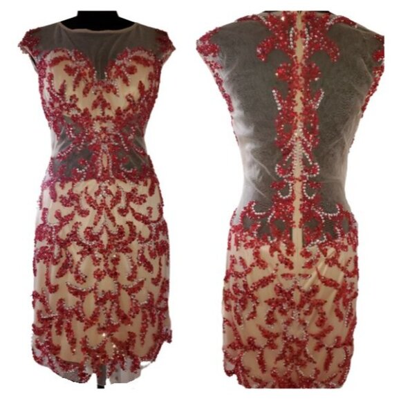 Luxury Designer Couture Prom Party Runway Wedding Evening Cocktail Glamour Dress - Picture 8 of 16